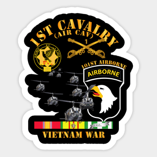 1st Cavalry (Air Cav) - 101st Airborne w SVC Sticker